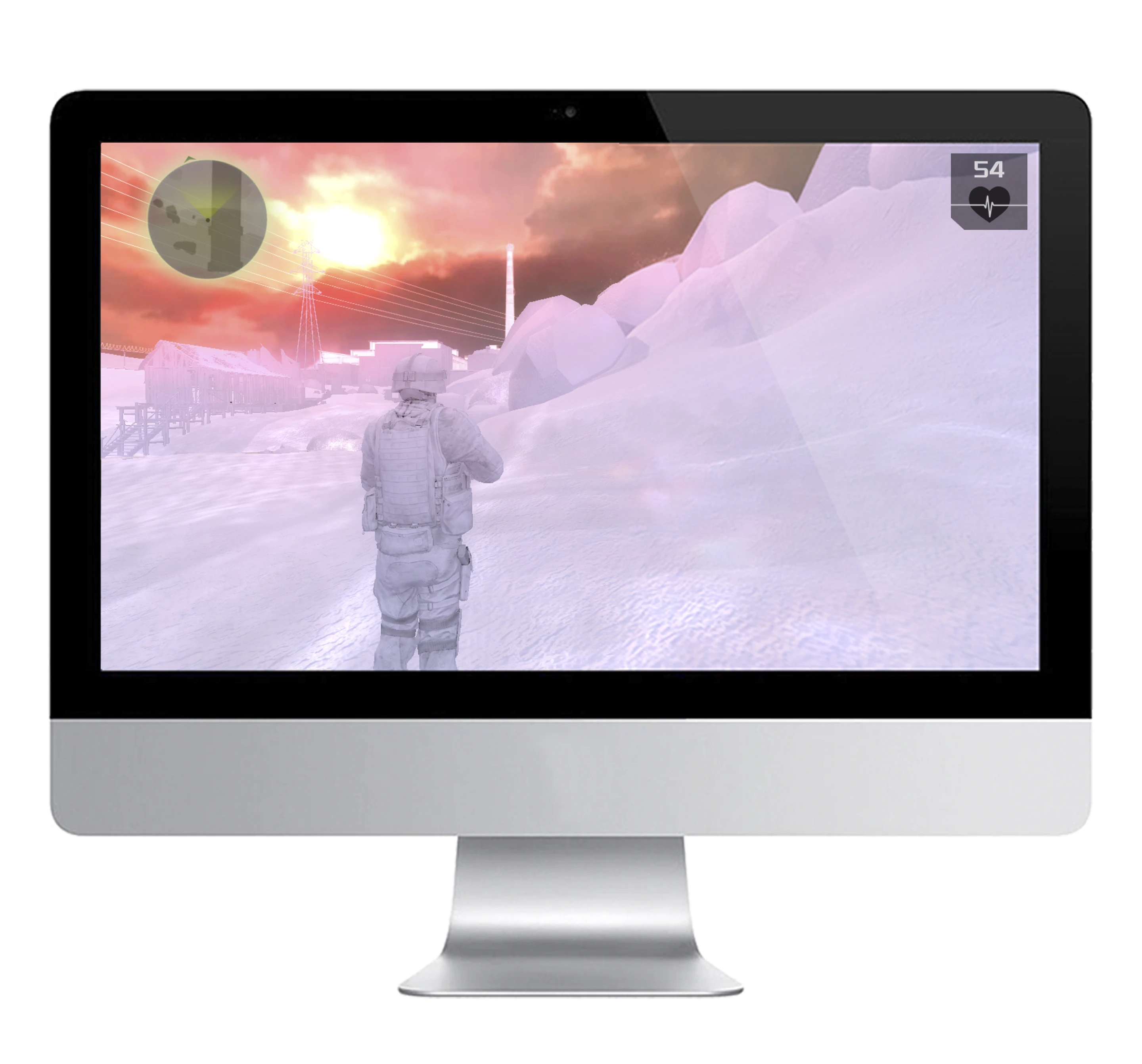 The game was created in the Unity gaming engine