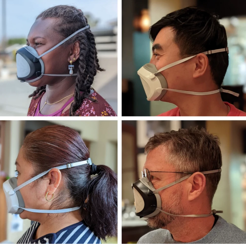 Designing a mask to fit a variety of adult face shapes was a major challenge