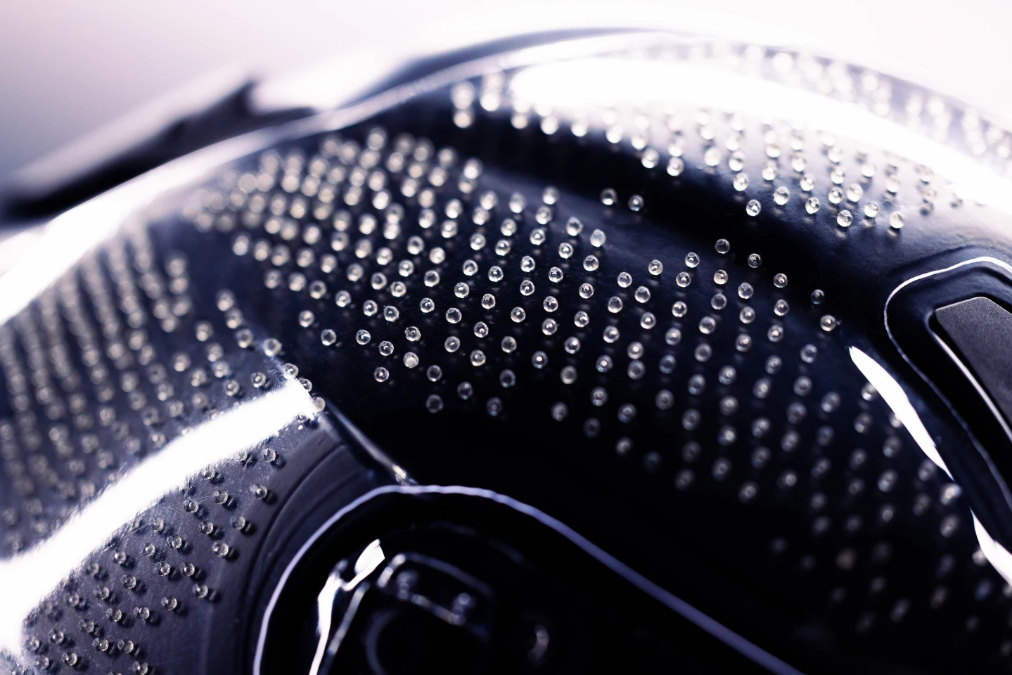 The Pista GP R3 is covered in thousands of tiny spheres