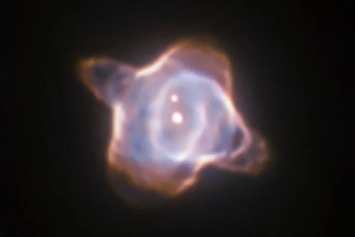 This image of SAO 244567 at the heart of the Stingray Nebula was taken with the Wide Field and Planetary Camera 2 (WFPC2) in 1998
