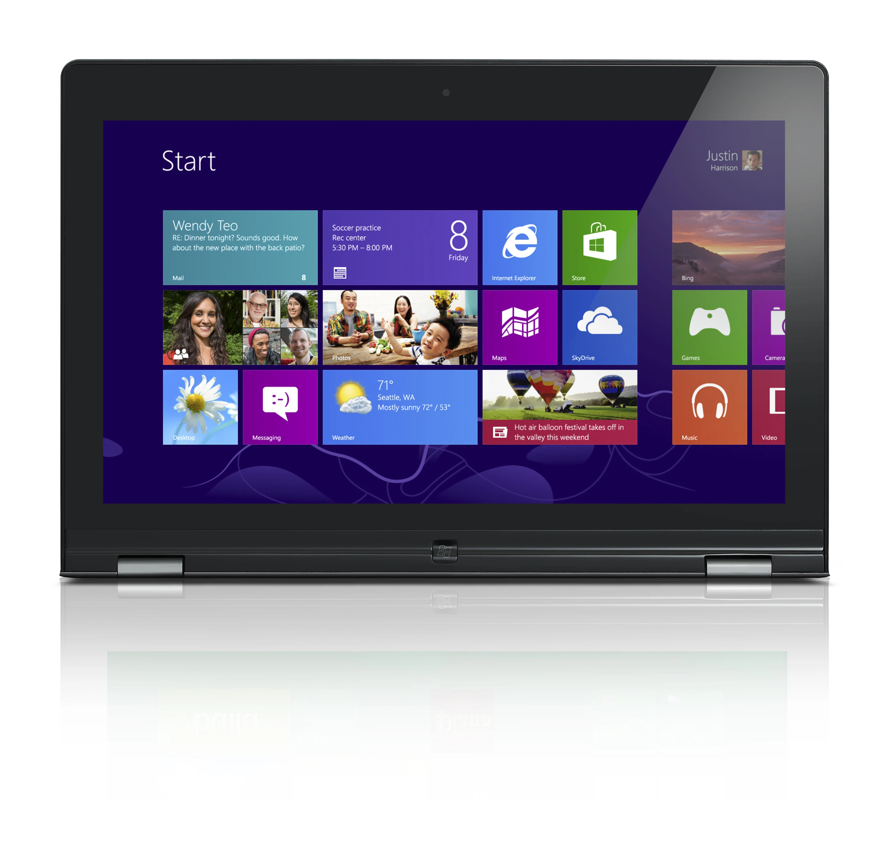 The YOGA 13 will run on the full version of Windows 8