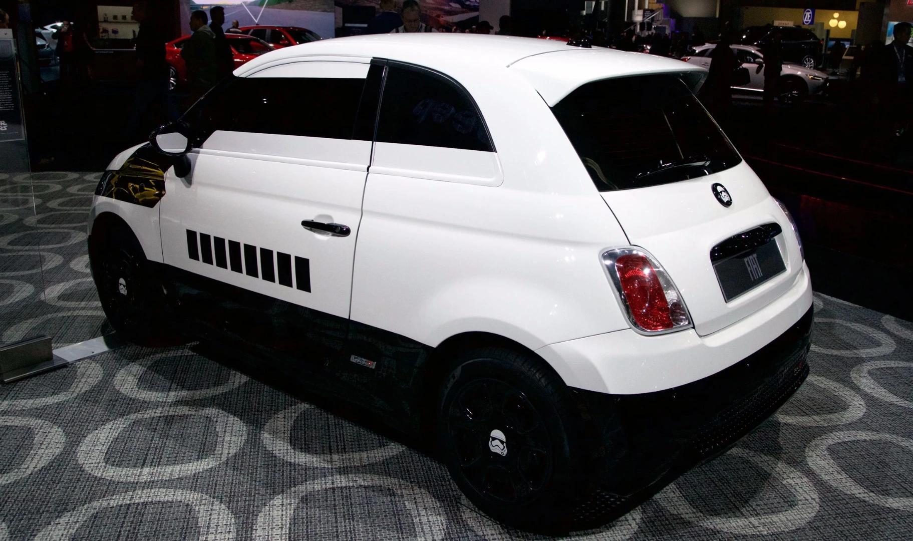 The little stormtrooper is just a paintjob special, but we can't help but feel there's a strong pull with this car