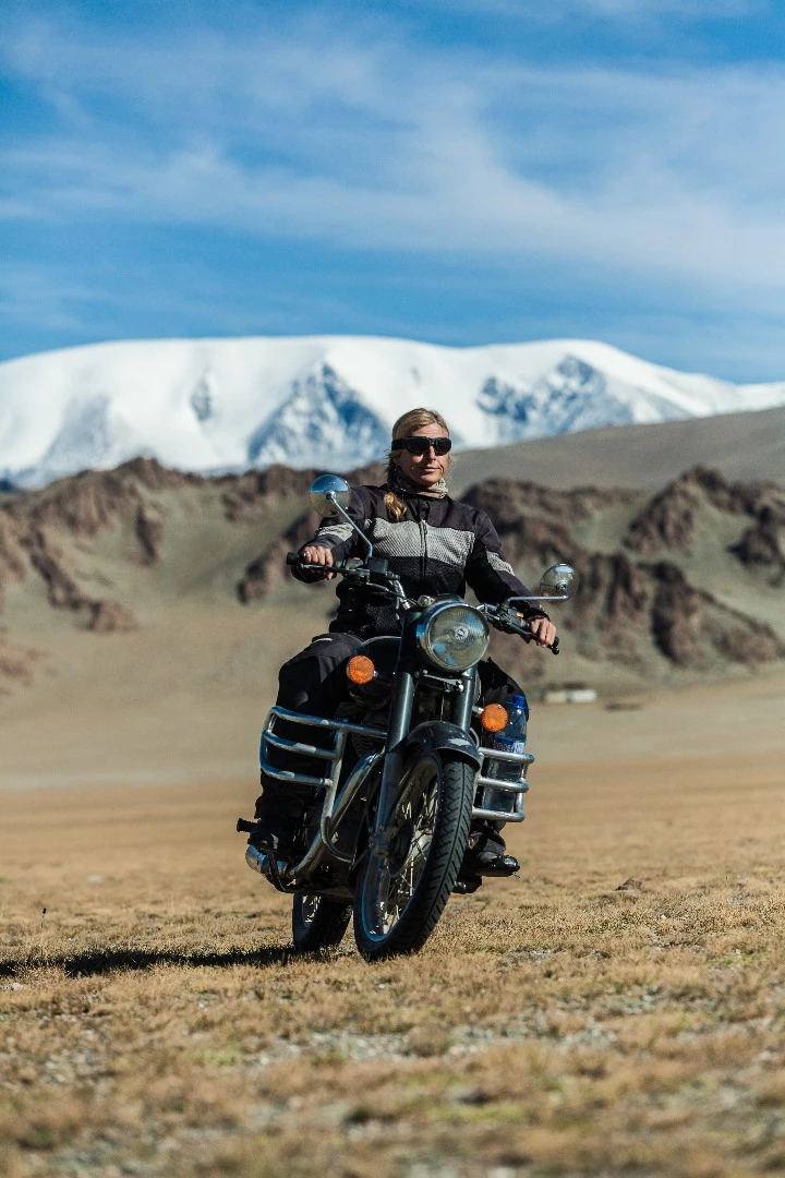 Tour leader Emily Hewitt, Altai Mountains