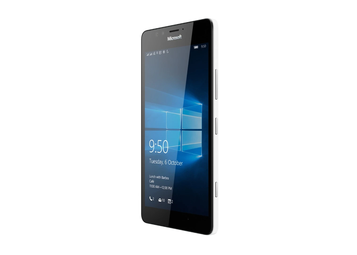 The Windows 10 lock screen