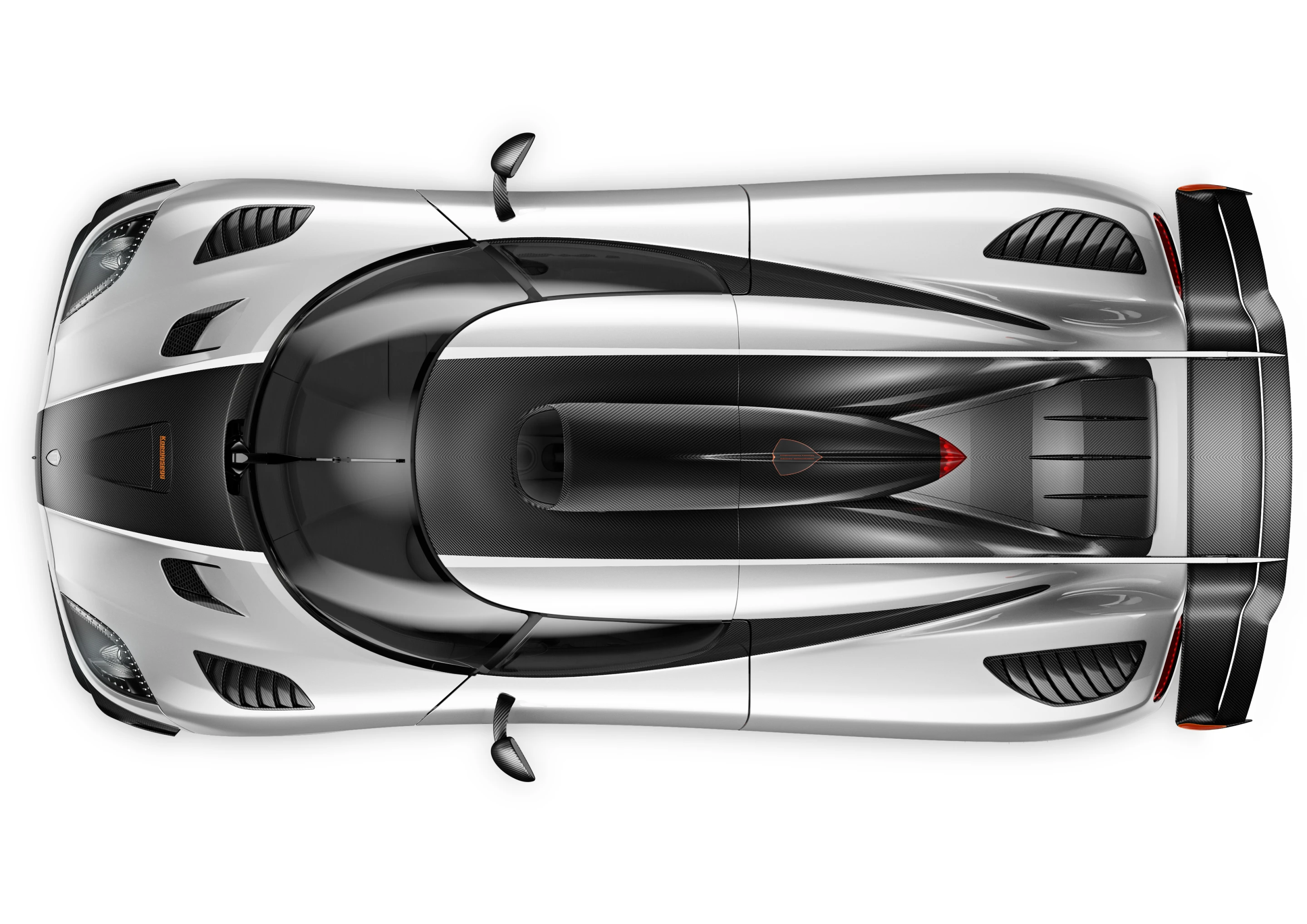 A new roof scoop is one of the One:1's modifications from the Agera (Photo: Koenigsegg)