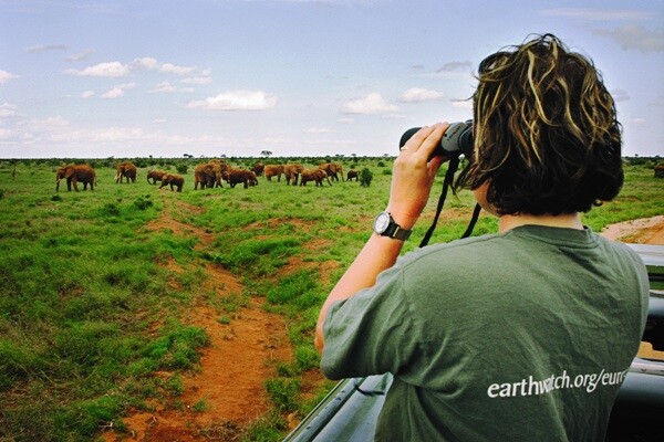 Earthwatch's "Elephants of Tsavo" expedition (Photo: Guy Stockton)