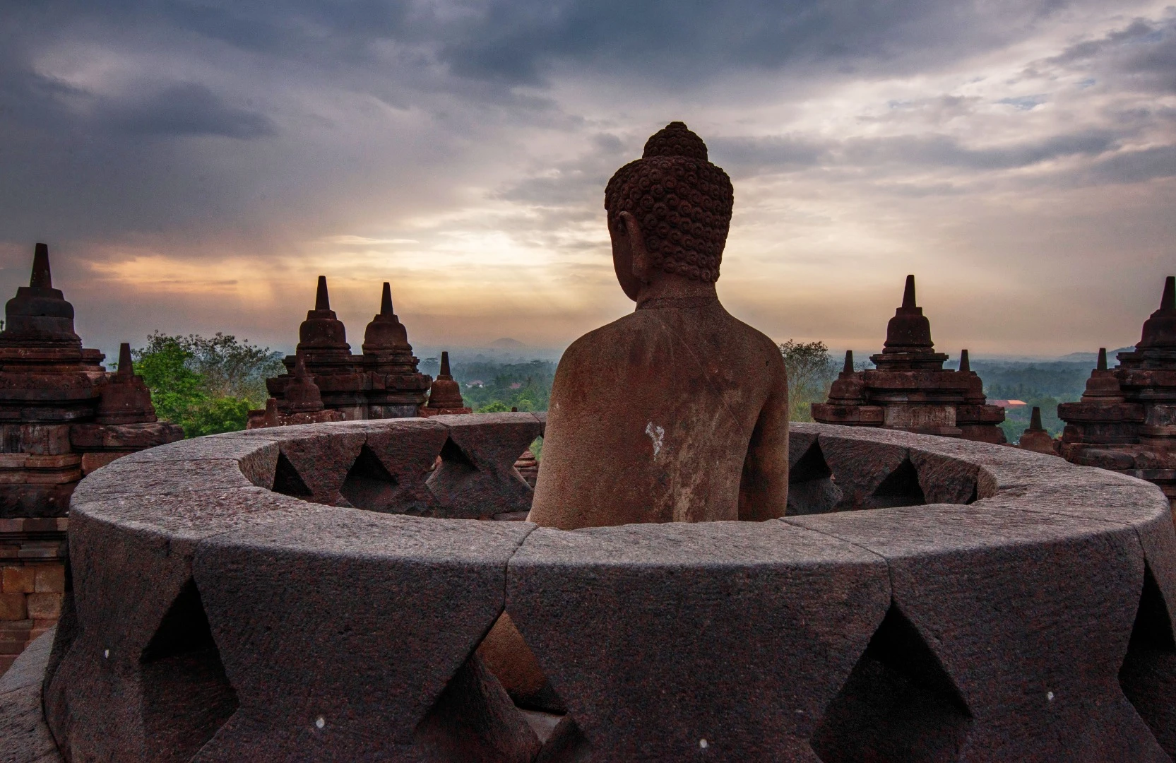 Shortlisted - Buddha of Borobudur, Java, Indonesia. "Located in central Java, Indonesia, this is the largest Buddhist monument in the world. The Borobudur Temple was built in the 8th and 9th centuries by Java's Shailendra Dynasty, when it became a major Buddhist pilgrimage site."