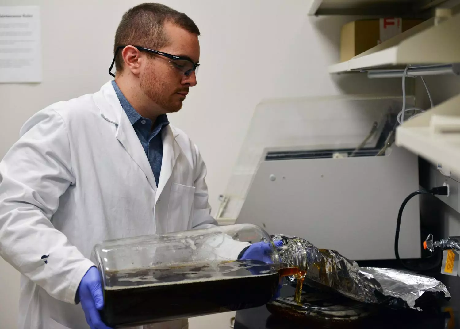 The transparent aerogel is made using a beer by-product known as beer wort