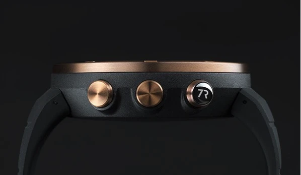 The Kailash has a composite body and titanium bezel