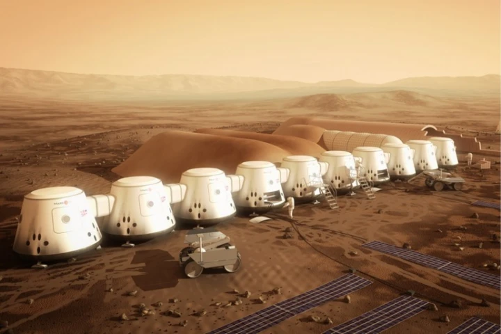 Mars One's vision of a Martian base