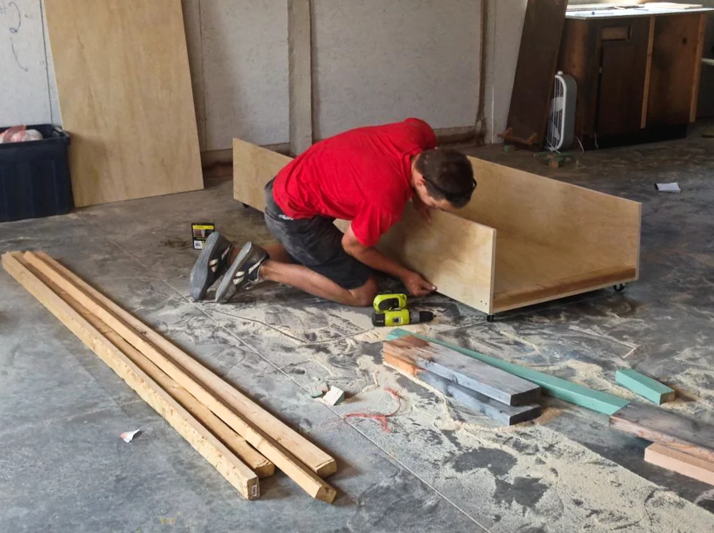 Building the cabin's floor