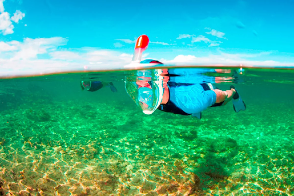 Using the Easybreath snorkel promises to feel more natural than traditional snorkeling