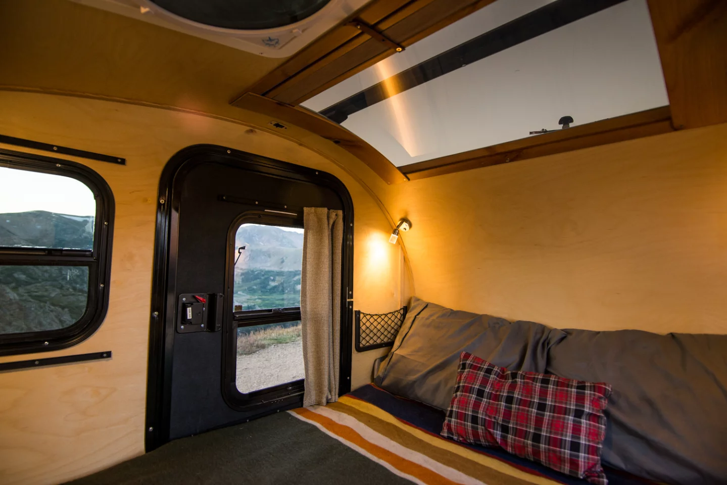 The skylight looks smaller than on the Classic, but still offers a nice view from the mattress