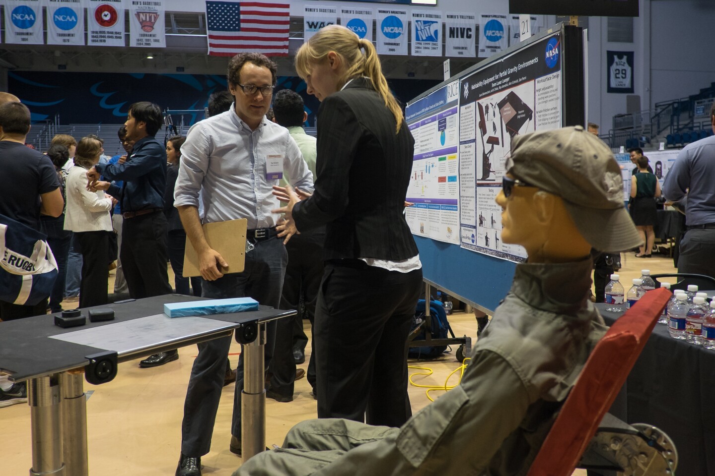 The team is currently working to finalize its design with a view to producing a more refined prototype, and perhaps eventually get its design into orbit (Photo: Jeff Fitlow/Rice University)