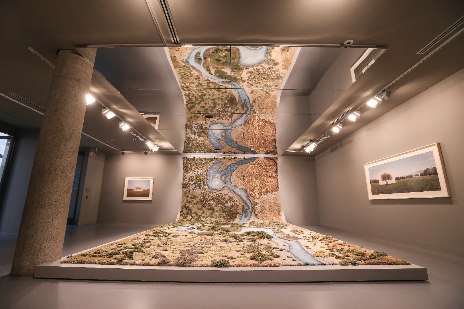 Installation view of Alexandra Kehayoglou, Santa Cruz River, 2017 at NGV Triennial at NGV Melbourne 2017