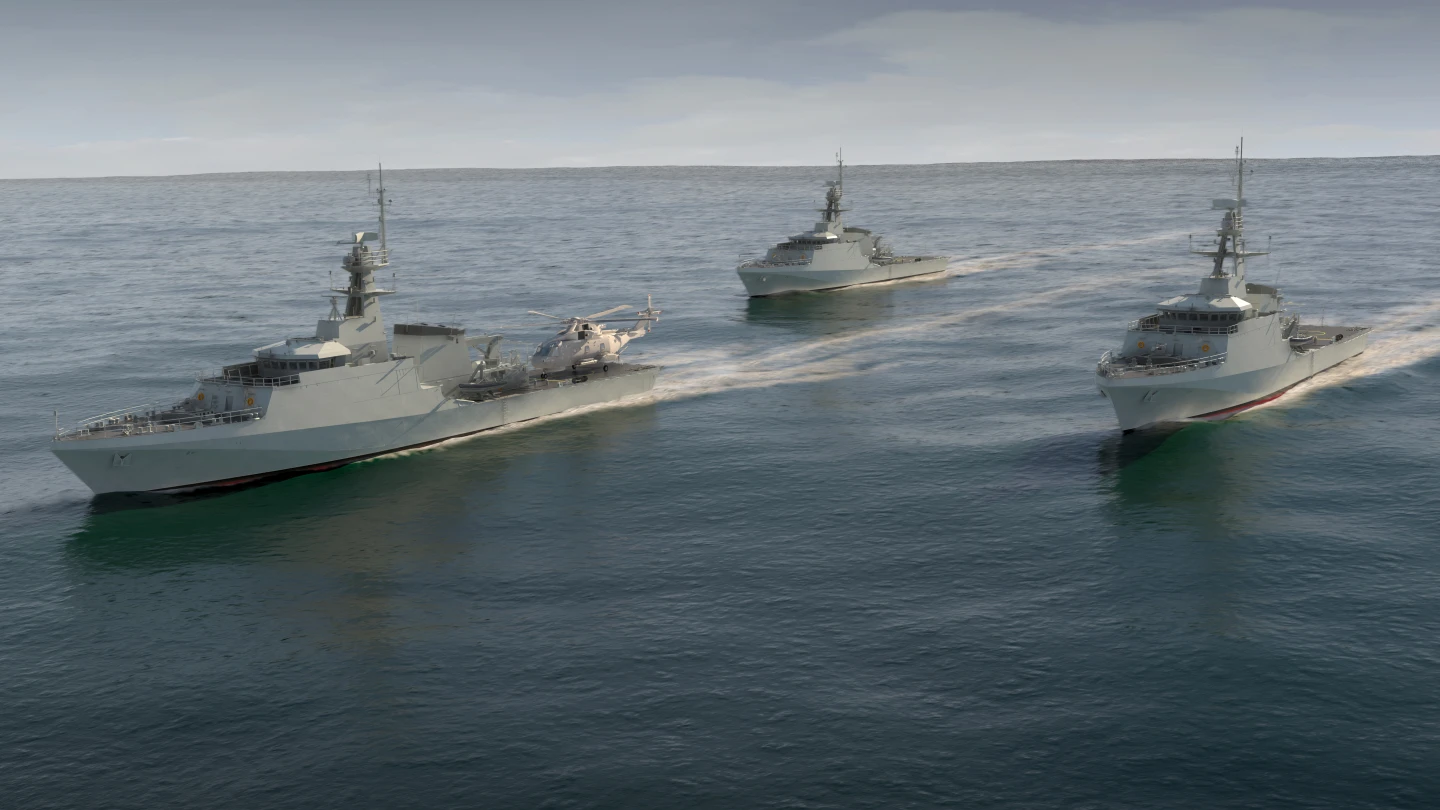 Artist's concept of the Royal Navy's new OPVs