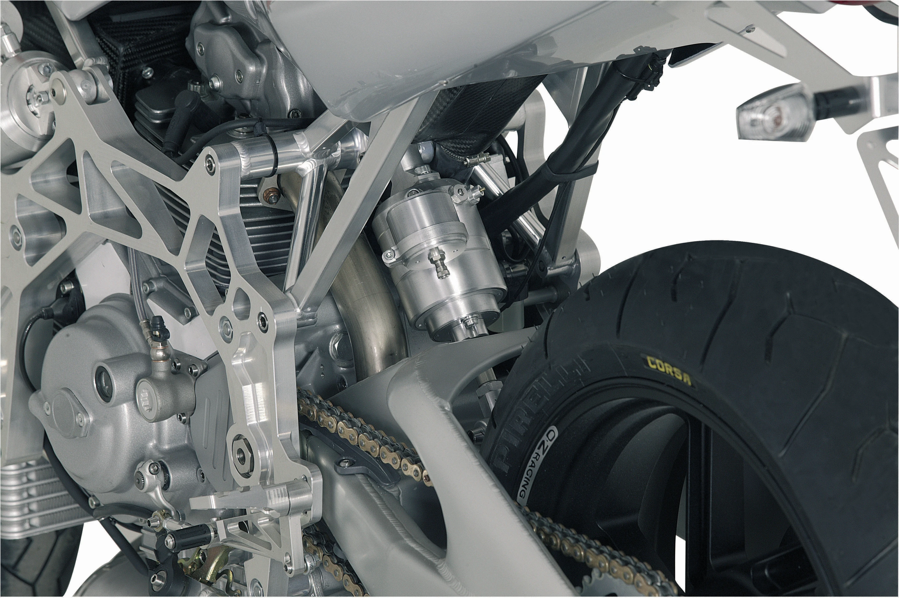 The Bimota Tesi 2D is closely related to the Vyrus