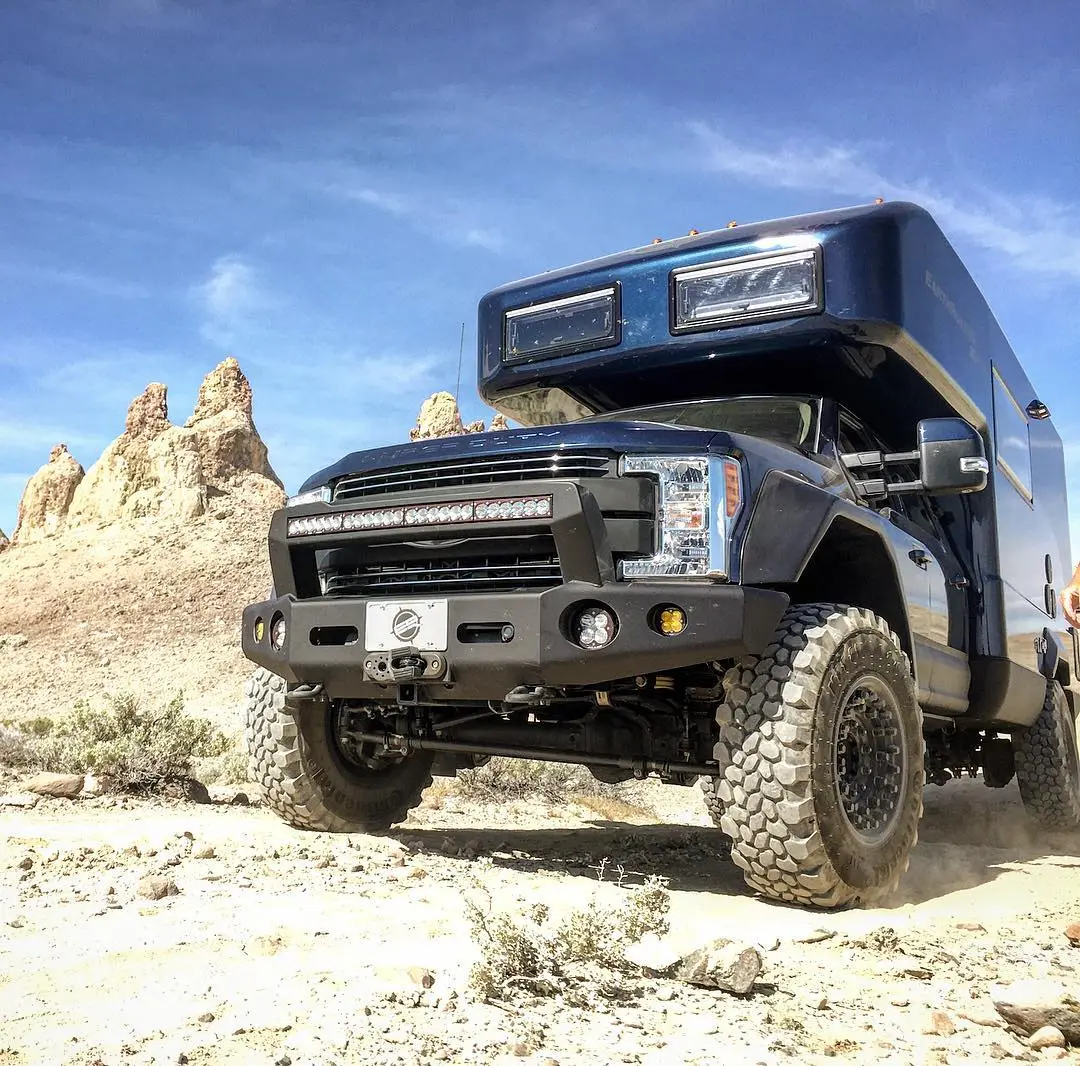 With its 41-in military tires, the XV-LTS makes easy work of rugged terrain