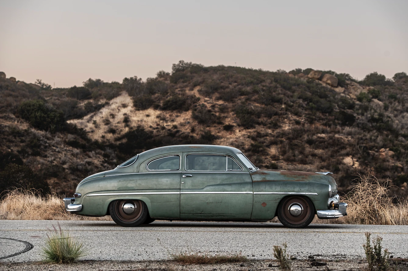 It might look like an old Mercury that's been abandoned in the desert, but it's actually a newly modified SEMA show car
