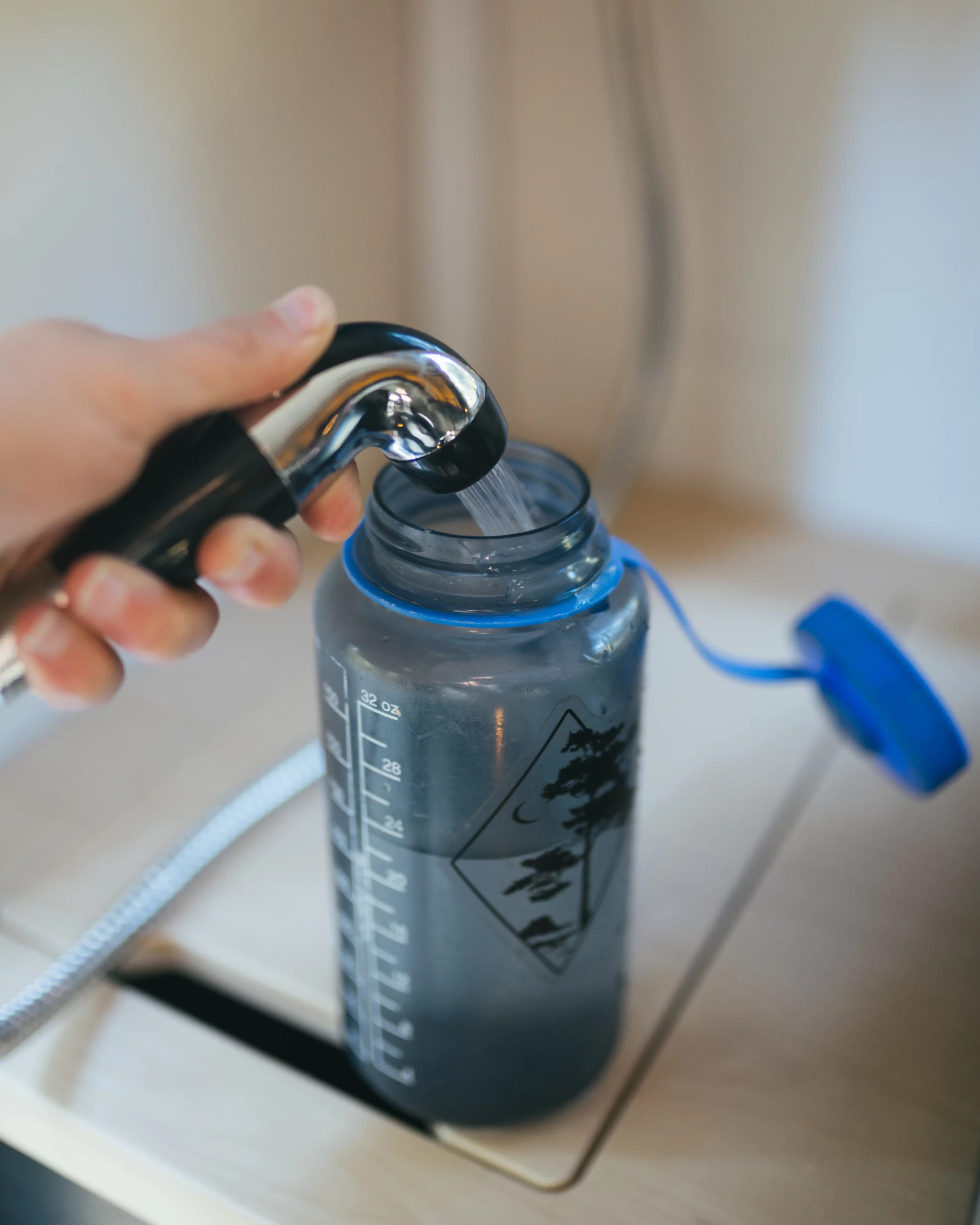 The sprayer makes a functional sink, gear cleaner and, maybe, a makeshift shower