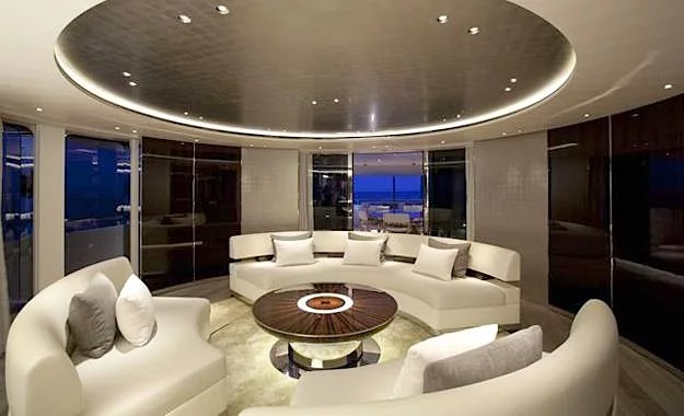 Lounge area M/Y Satori