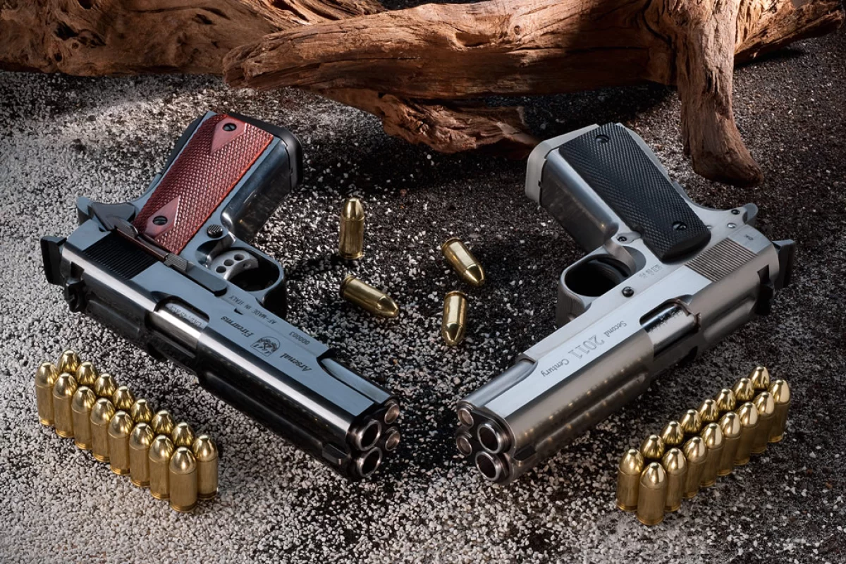 One full payload from the AF2011-A1 can deliver in three seconds what would take a regular 9mm pistol almost ten times as long to fire, including reloading