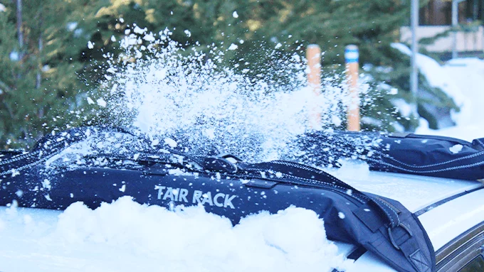 The makers say the Tair roof racks are capable of transporting surfboards, snowboards, paddle boards, kite gear and even furniture