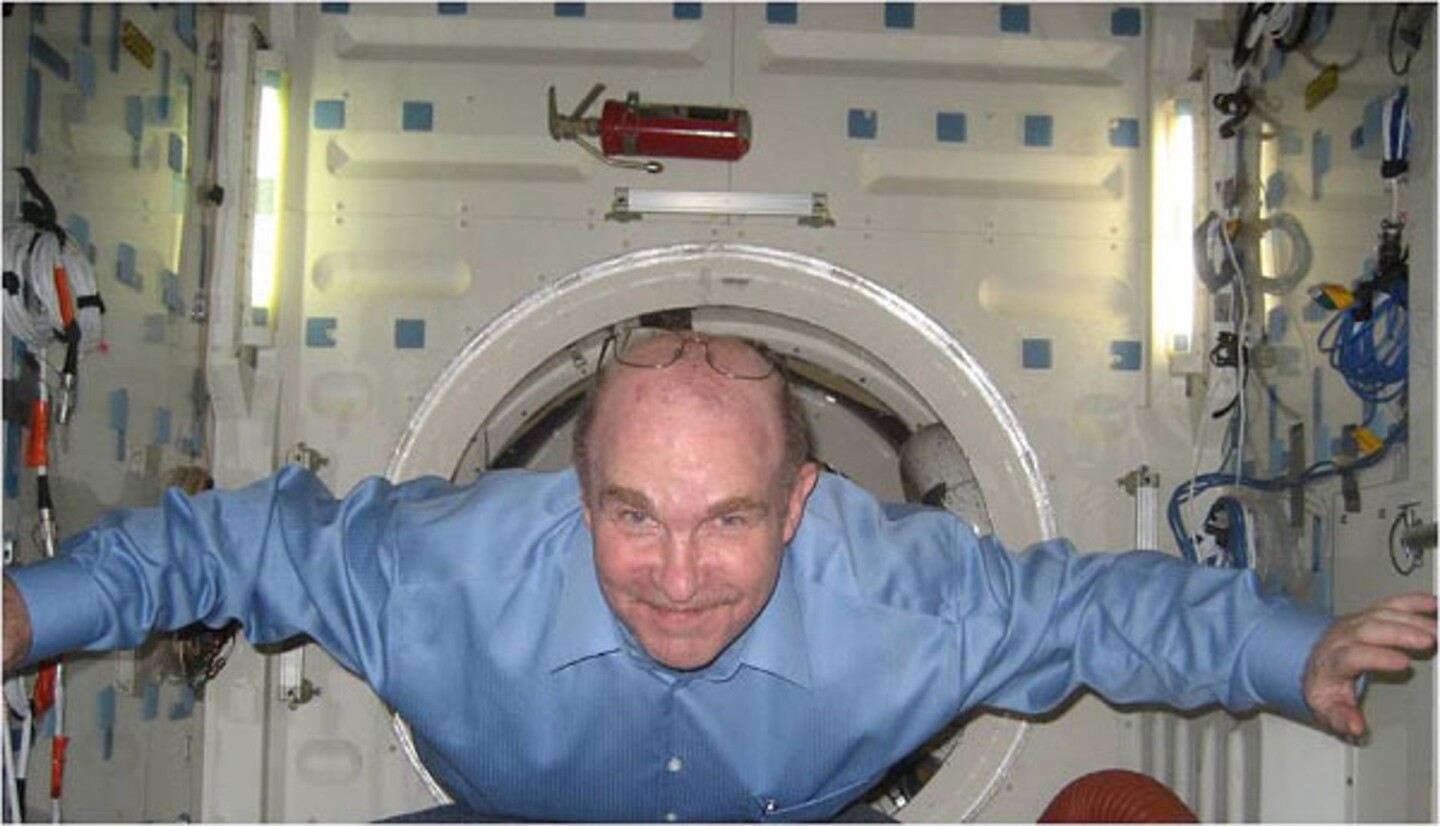 Noam Alperin aboard the ISS