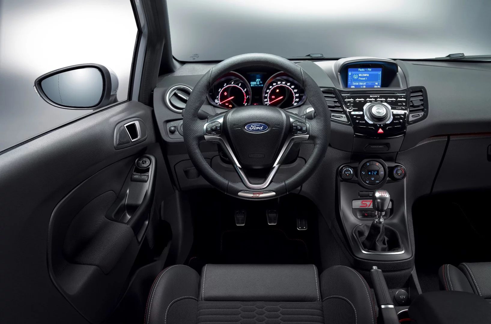 The Fiesta ST's interior is not where the money has been spent, although it's completely fit for purpose