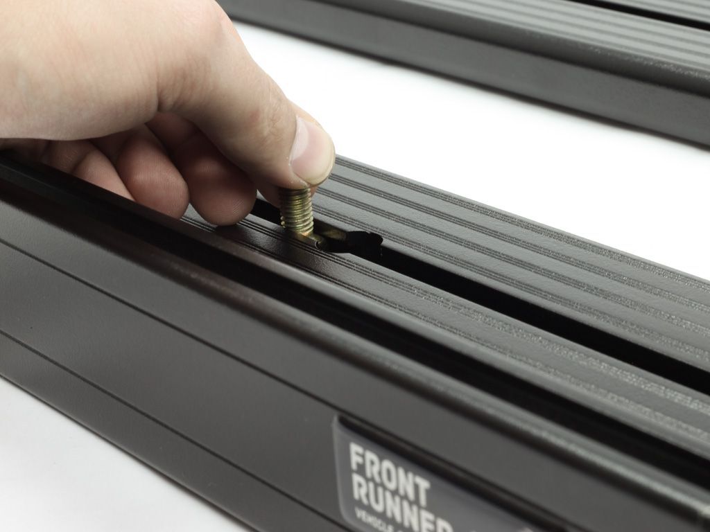 T track down the center of each crossbar makes for quick, easy mounting, adjustment and removal