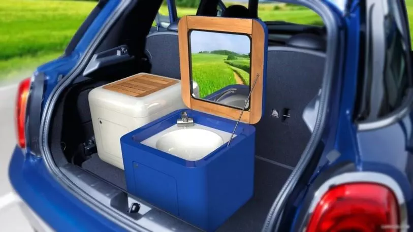 The smaller Buddy Box units fit neatly into a car trunk, but the taller ones look like they'd be a problem