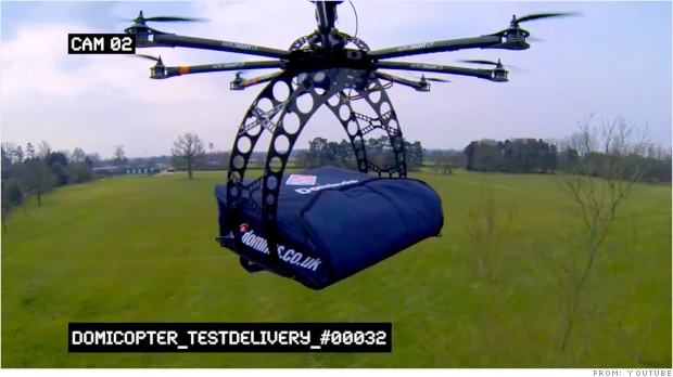 The DomiCopter is a project from Domino's UK and digital creative agency T+Biscuits