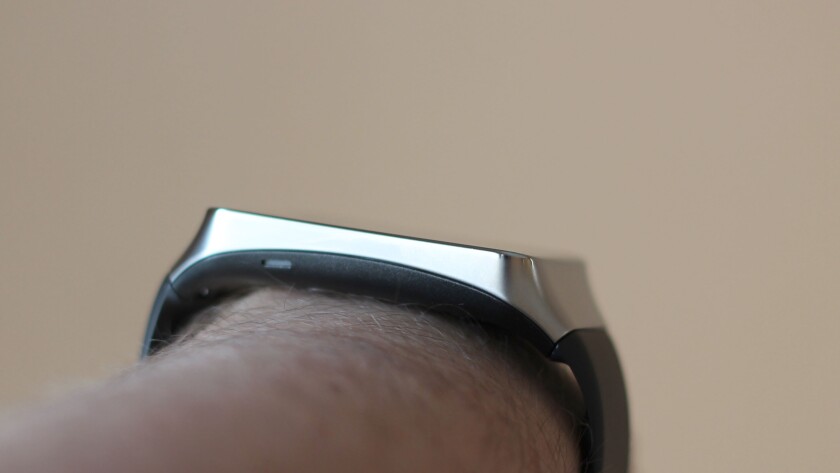 The Gear Live takes up a lot of space on your wrist, but, on the plus side, it's only 8.9 mm thick