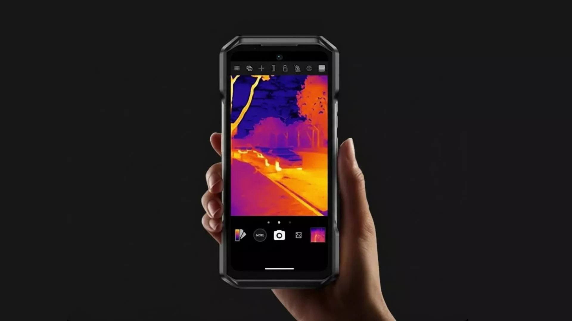 Ulefone's Armor 27T Pro+ rugged phone can bring the darkness to life and also "penetrate darkness, glare, fog, and dense smoke to detect heat"