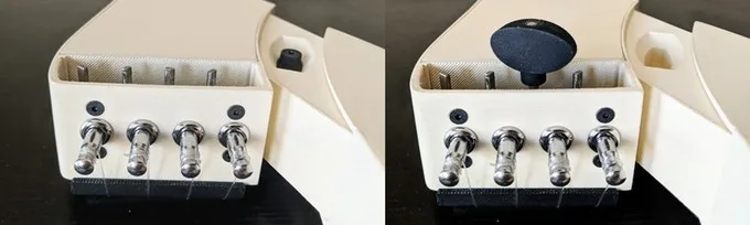 The Ava is 16 inches (40.6 cm) long – the same size as a sopranissimo uke – and has lost its head in favor of a novel Turnkey Tuner system