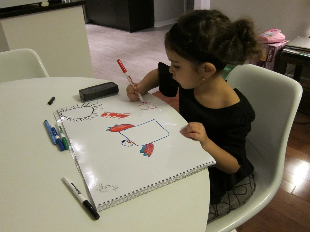 The larger Writerase notebooks would be perfect for children to doodle on