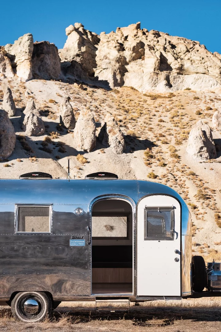 The Kugelschiff has been lovingly restored, down to the classic whitewall tires