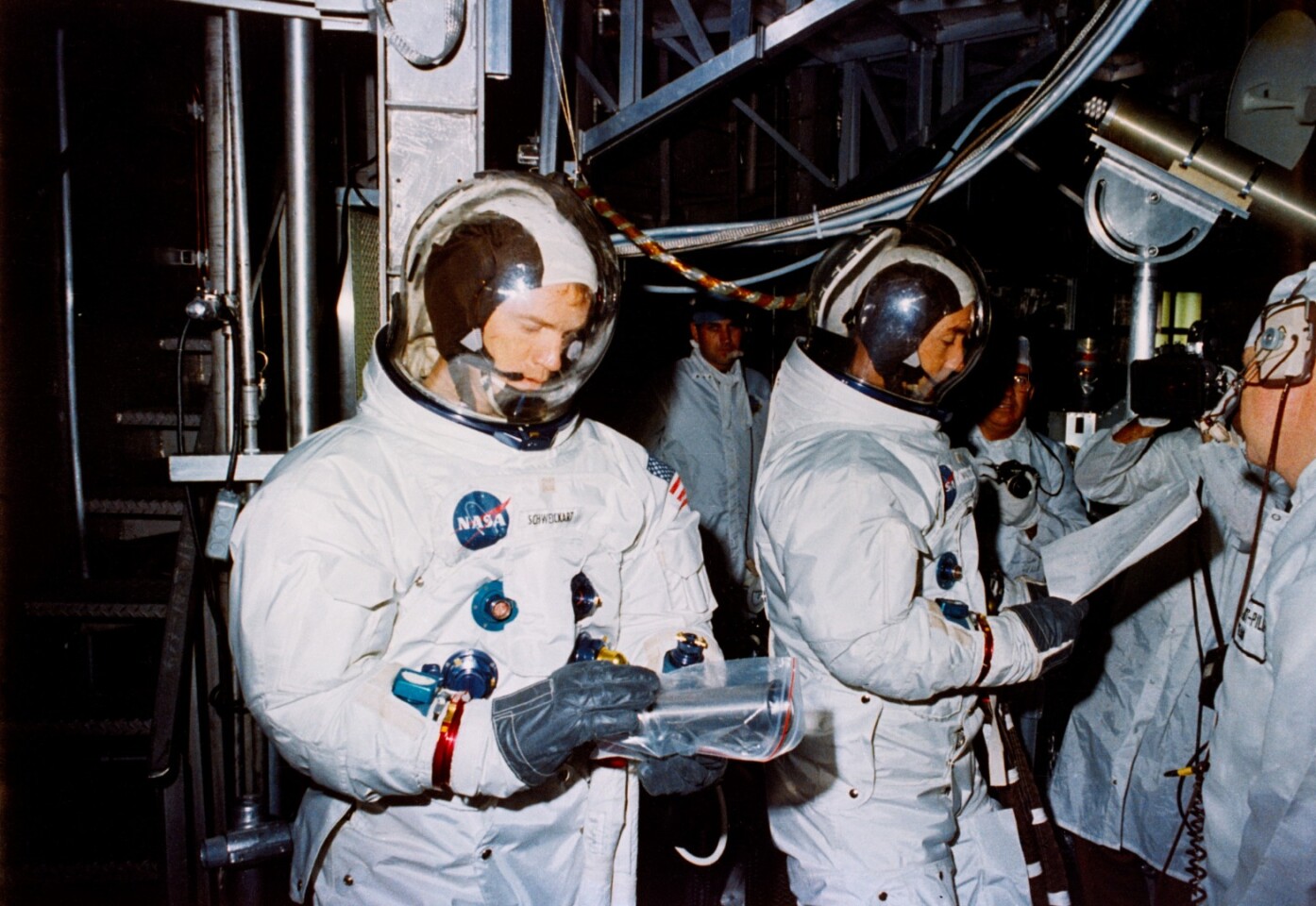 Apollo 9 crew in training