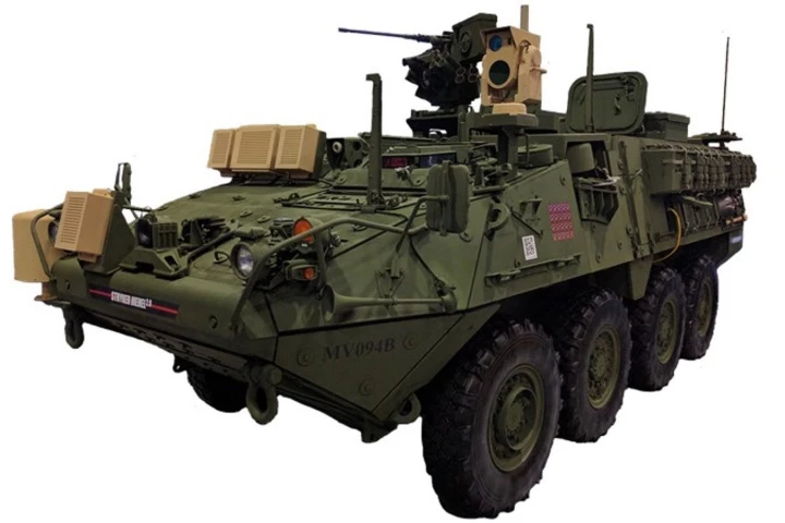 MEHEL is a laser test bed on a Stryker armored fighting vehicle chassis and serves as a platform for research and development