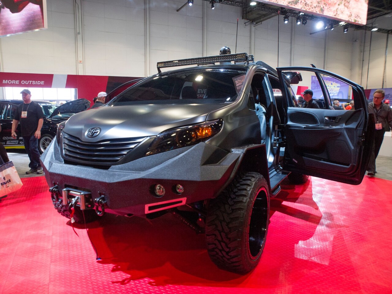 The UUV combines a heavily modified Sienna body with a Tacoma 4x4 truck frame