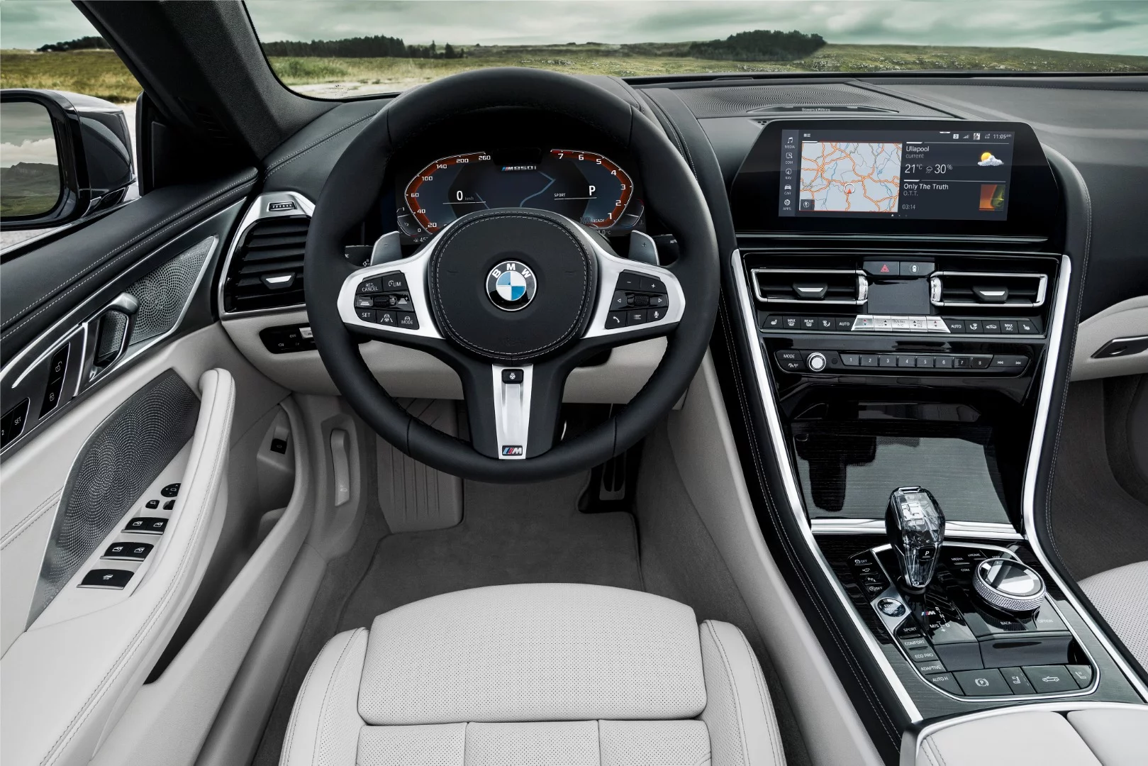 The 8 Series Convertible includes a digital cockpit