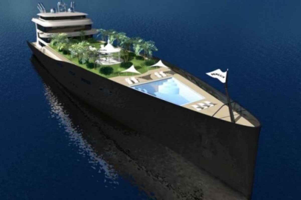 The WallyIsland 325-foot gigayacht