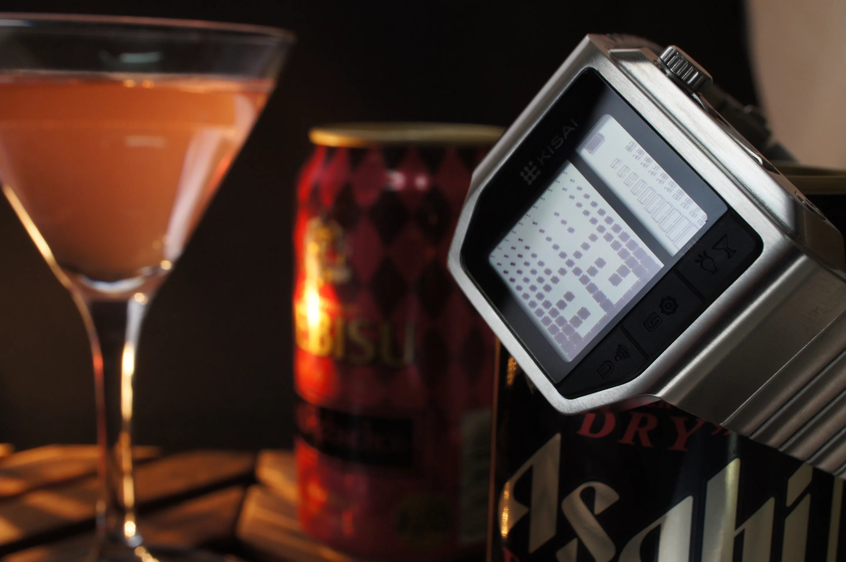 The stylish Kisai Intoxicated watch from Tokyoflash has a built-in breathalyzer to make sure you're safe to drive while out on the town