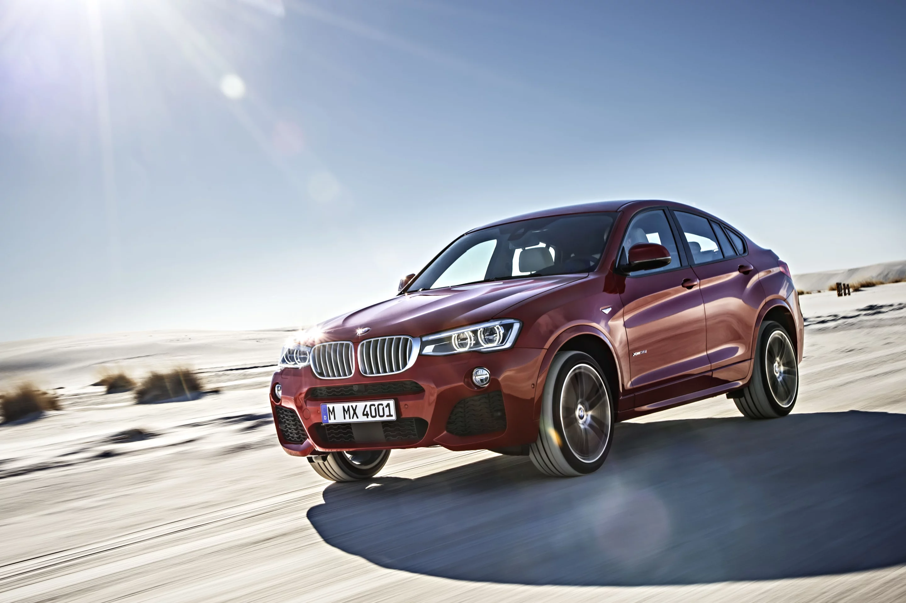 The X4 will be offered with a choice of three gas or three diesel engines.