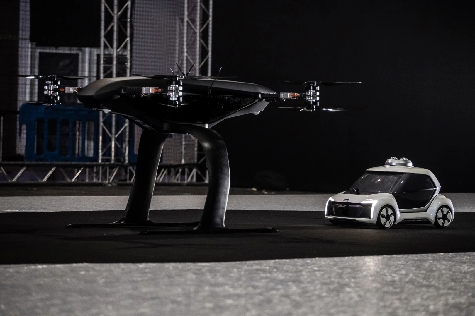 Audi’s Pop.Up Next is an ambitious concept dreamt up in collaboration with subsidiary Italdesign and Airbus