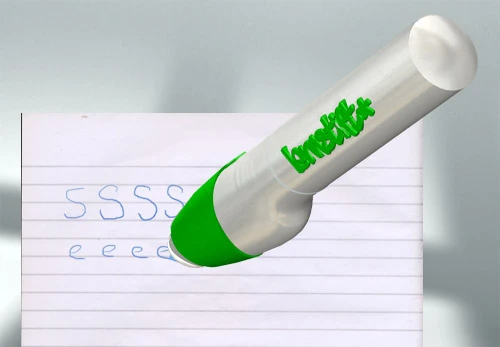 Lernstift pen in calligraphy mode