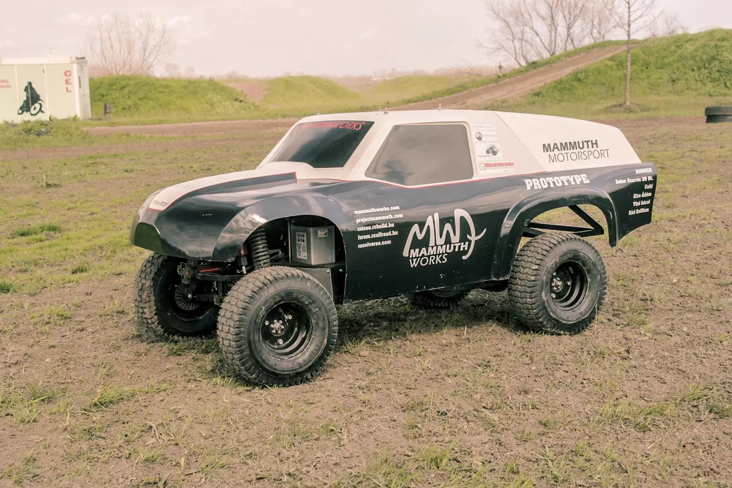 The Mammuth Rewarron is built to 1:3 the scale of a real car