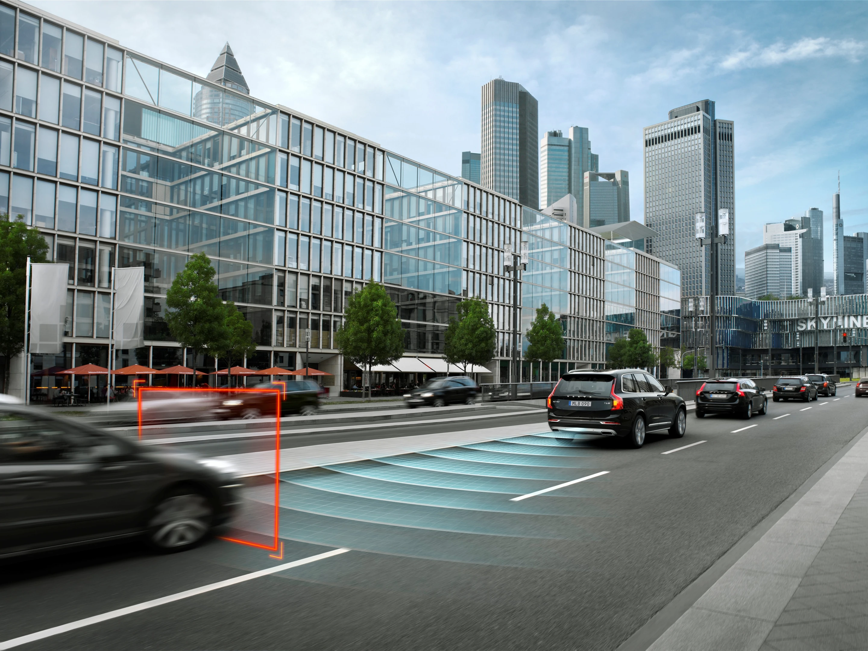 The city-stop features are bundled into Volvo's "City Safety" package