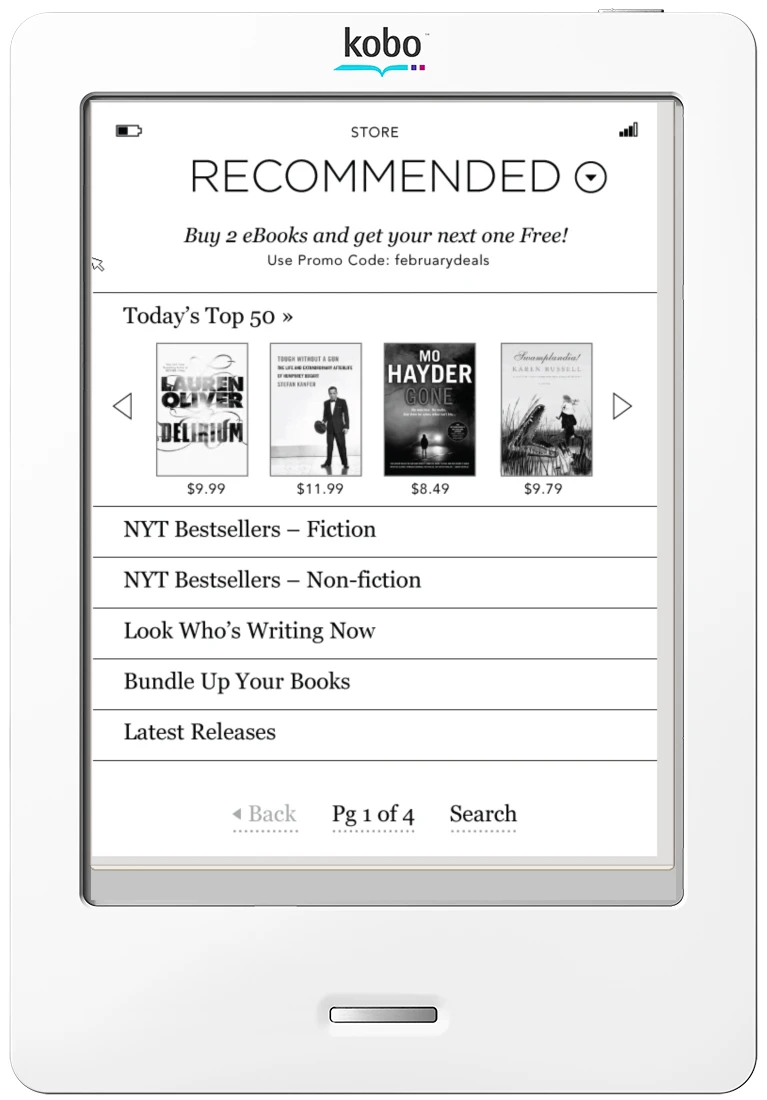 The new Kobo eReader Touch Edition
