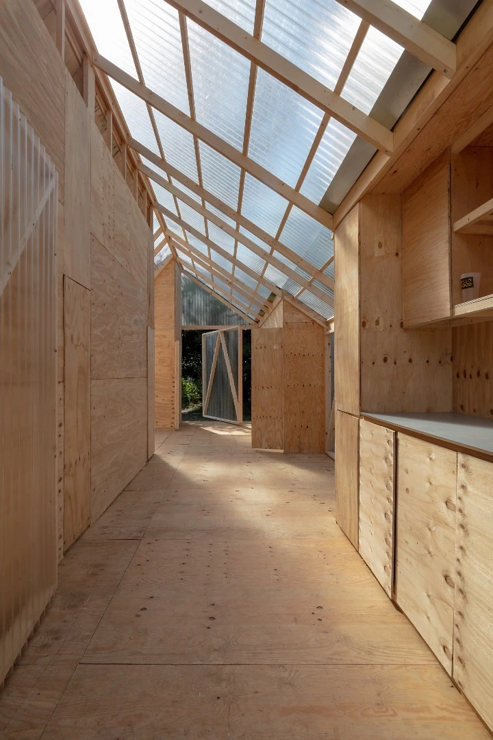 Cabin modules' main idea is that it's easy to split the cabin into its individual elements: kitchen, bedrooms, communal areas, and bathroom